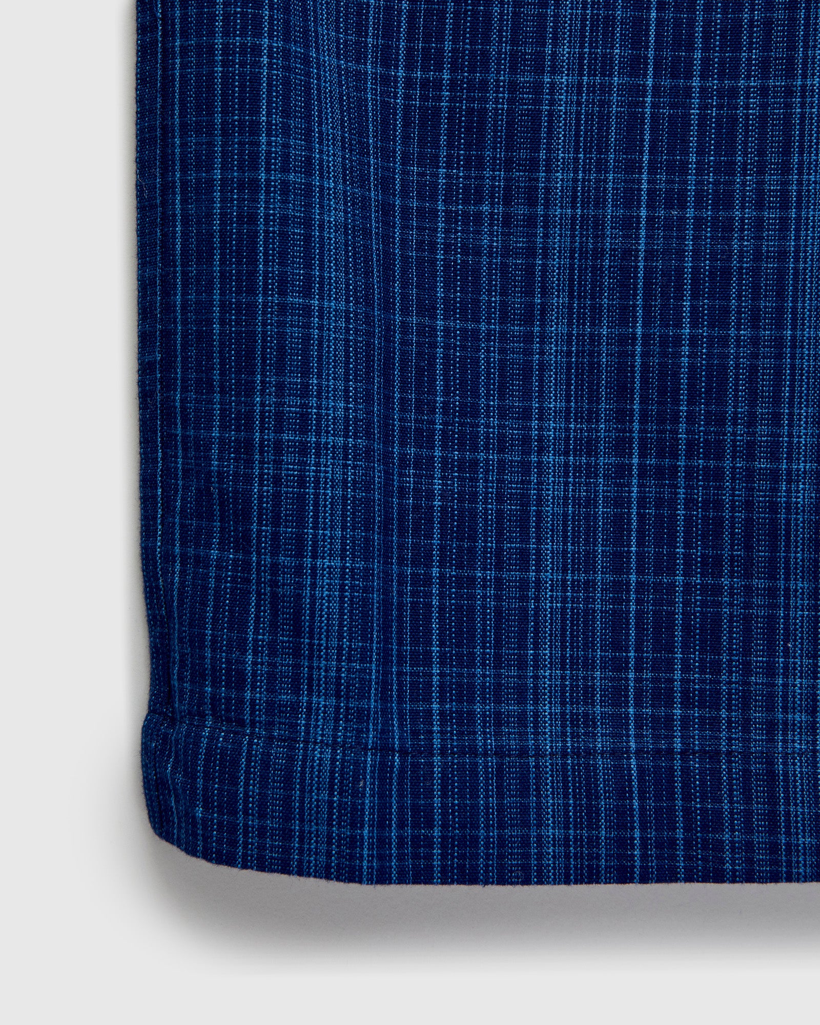 Vacation Shirt in Indigo Microcheck - Image 6