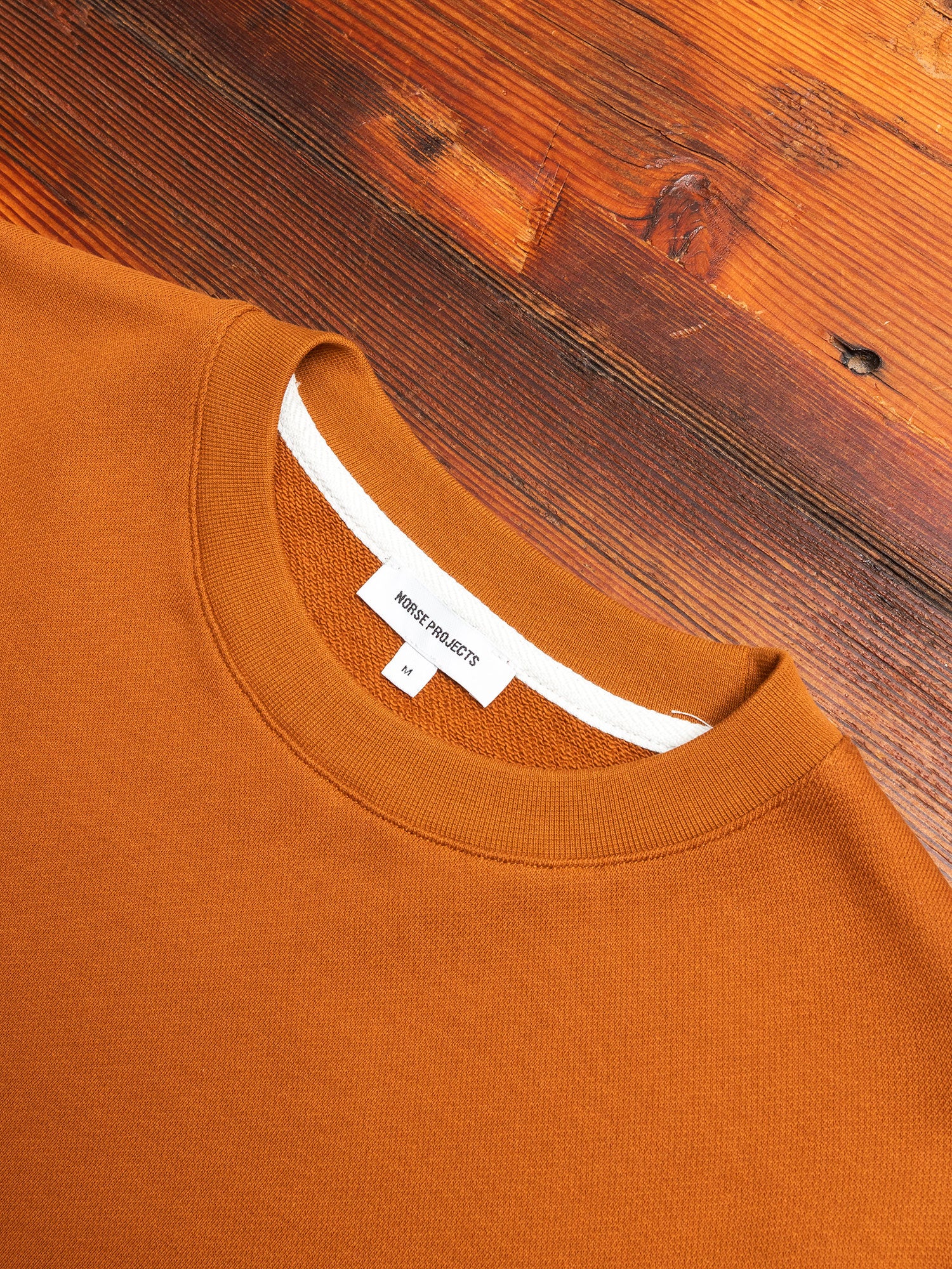 Vagn Crewneck Sweater in Rufous Orange - Image 2