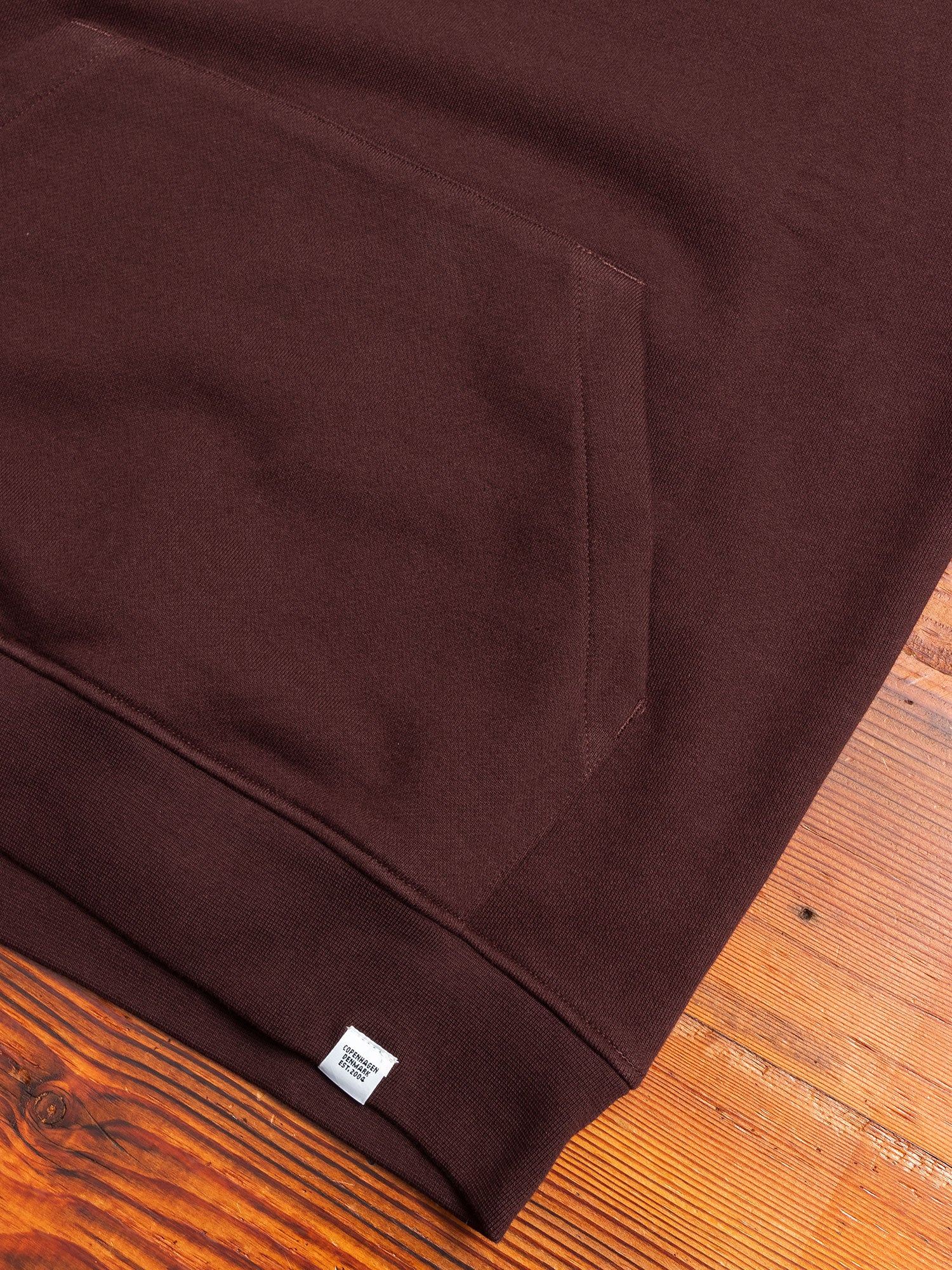 Vagn Pullover Hoodie in Eggplant Brown - Image 6