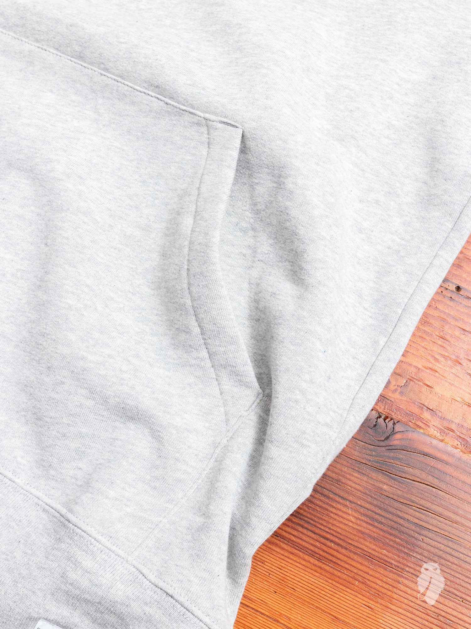 Vagn Pullover Hoodie in Light Grey Melange - Image 4
