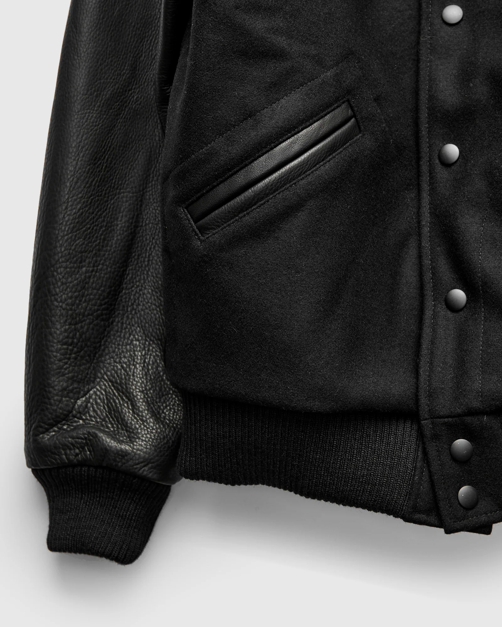 Varsity Jacket in Black - Image 6