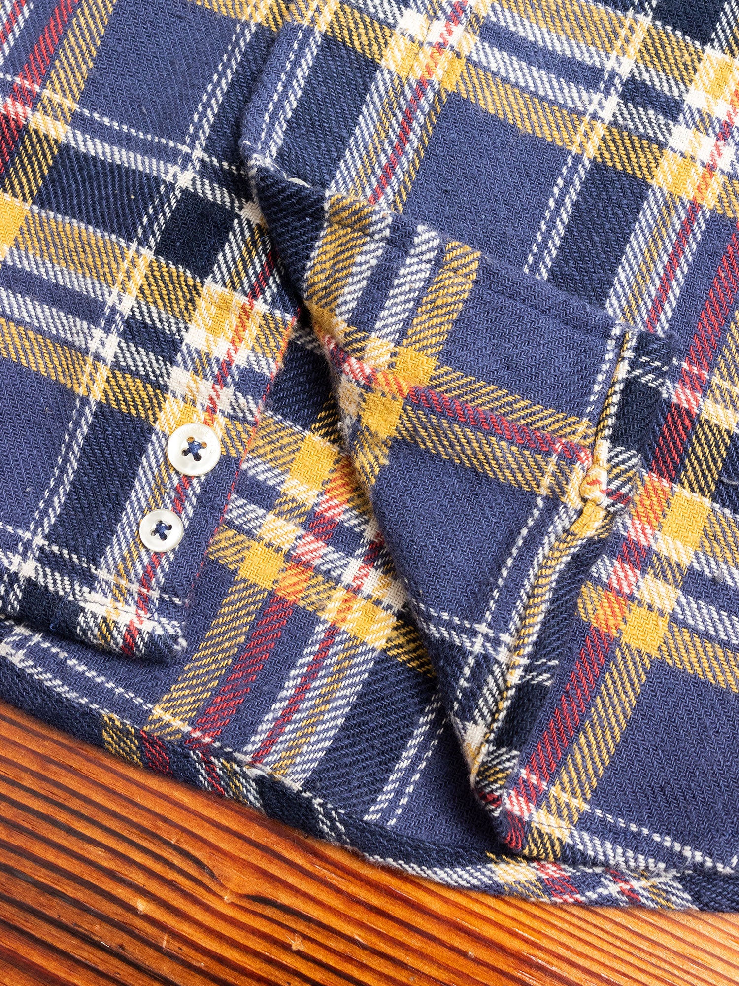 "Vespa P's" Check Flannel in Blue - Image 6