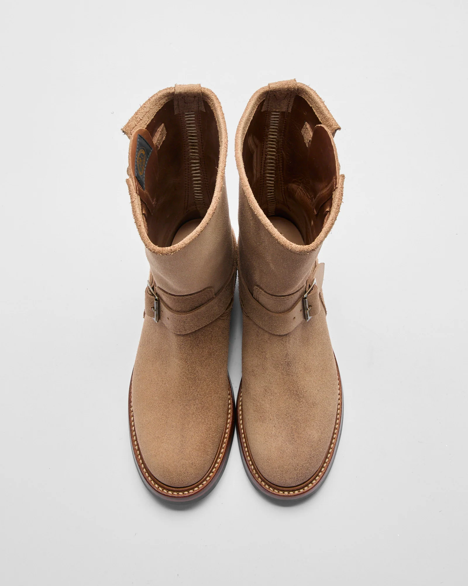 Wabash Engineer Boot in Horween Natural Roughout - Image 6