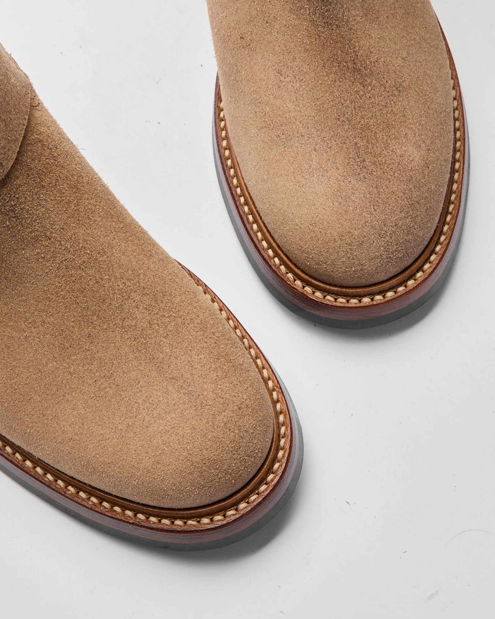 Wabash Engineer Boot in Horween Natural Roughout - Image 8