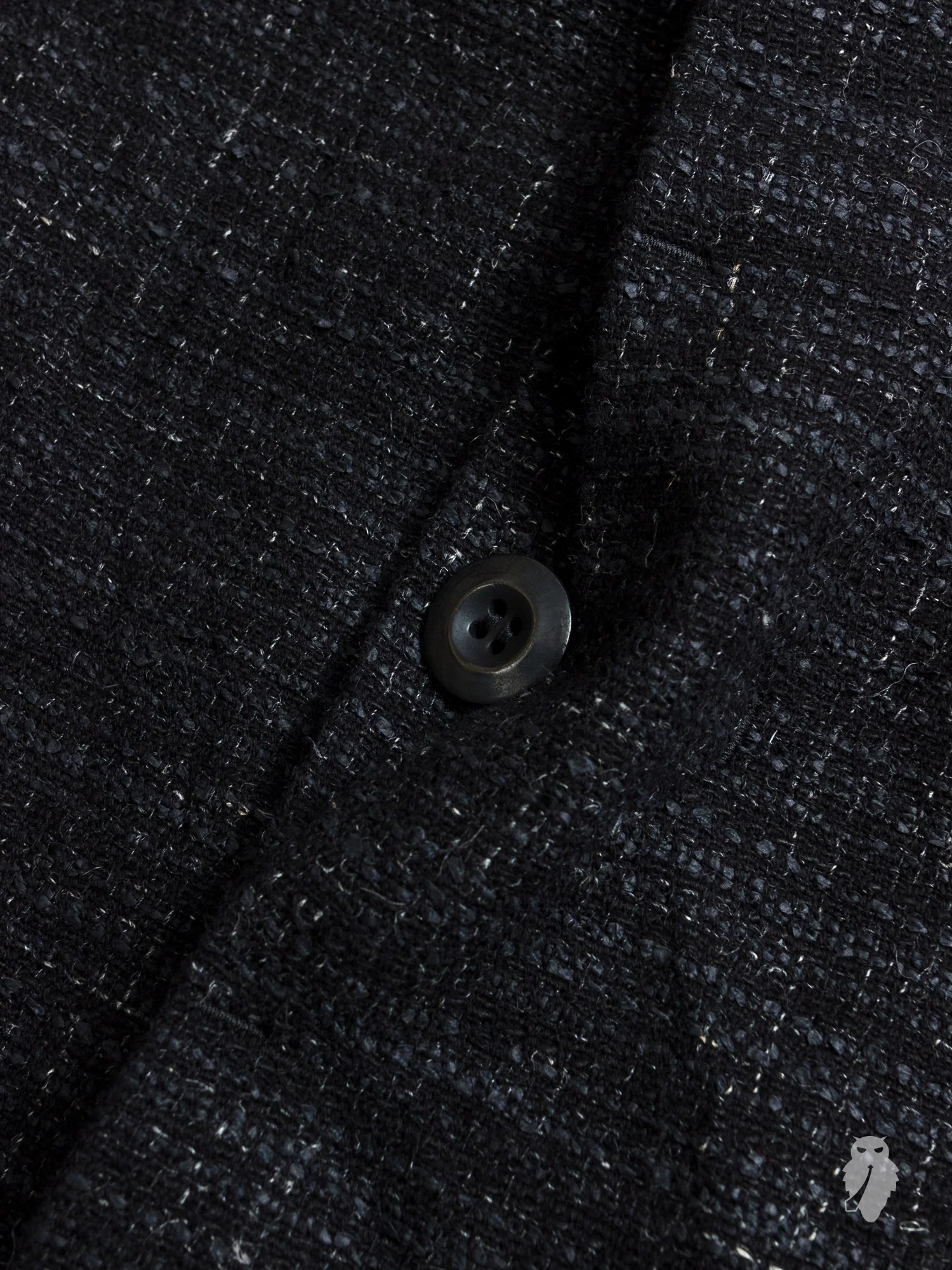 Washi Tweed Mac Coat in Black - Image 6