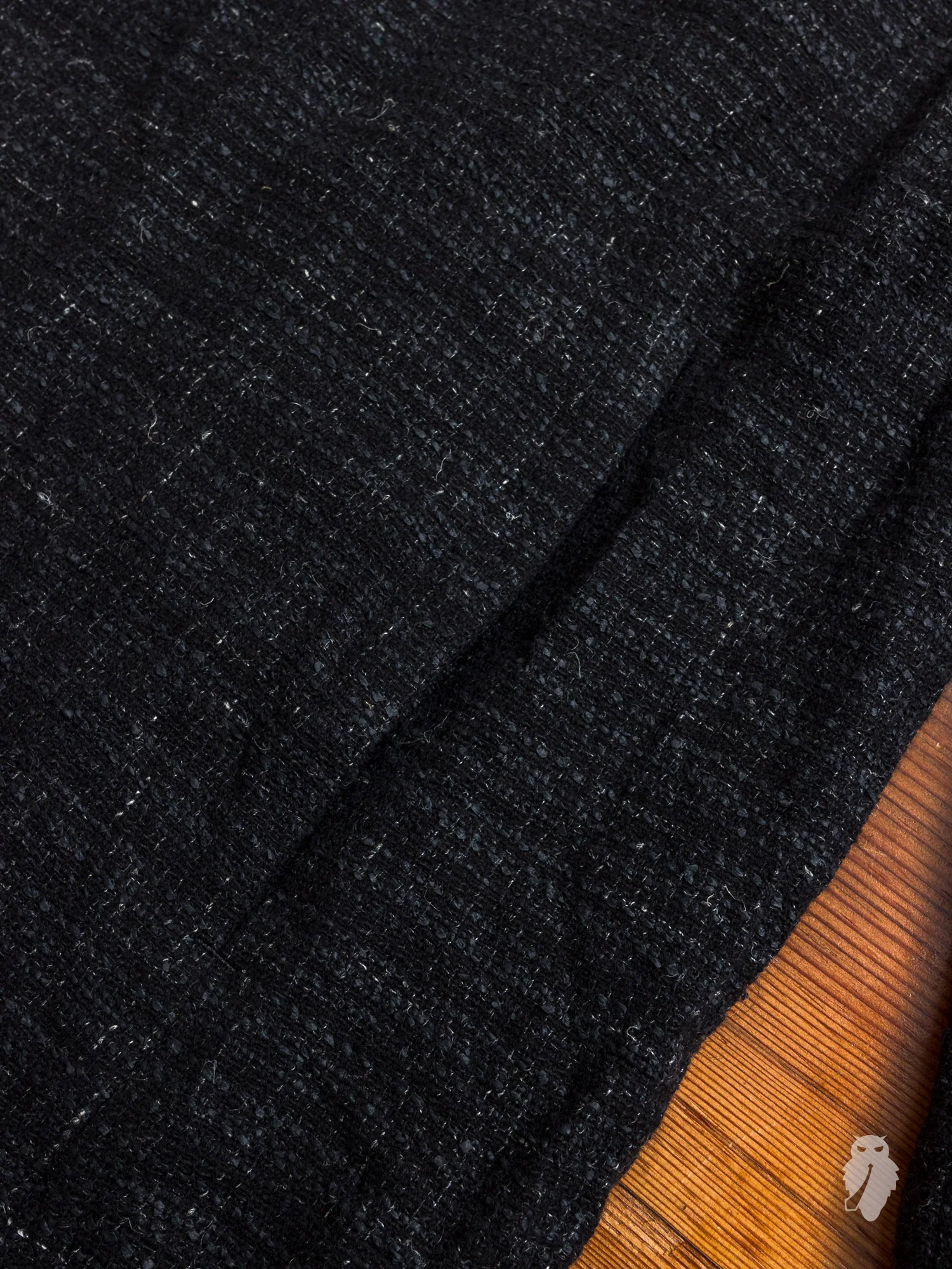 Washi Tweed Mac Coat in Black - Image 7