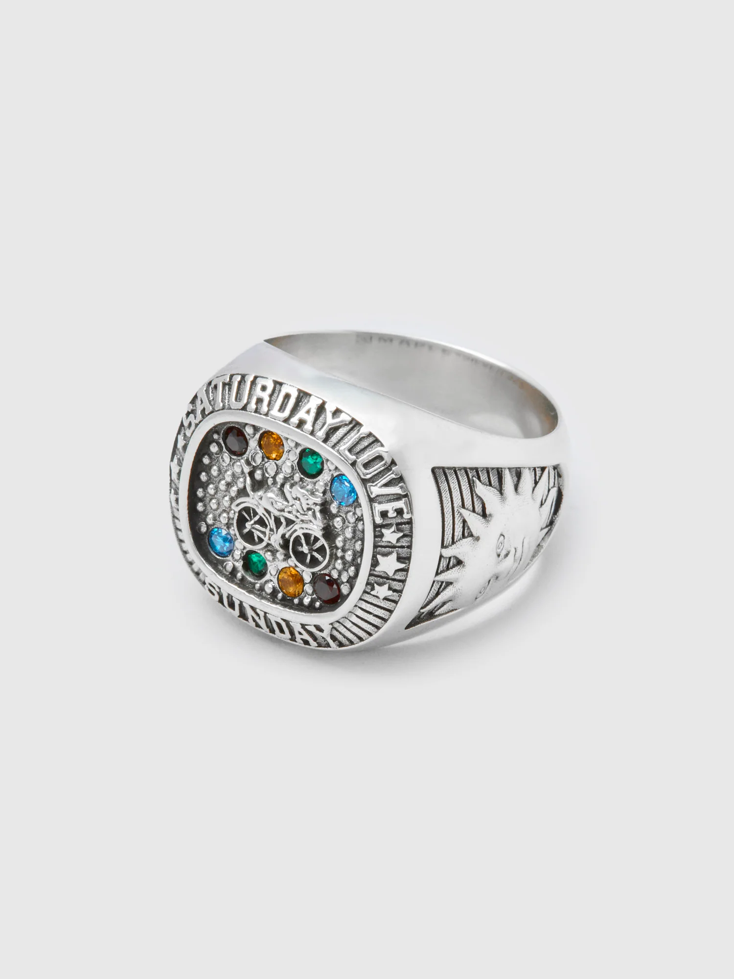 Weekend Champion Ring in Silver/Topaz - Image 3