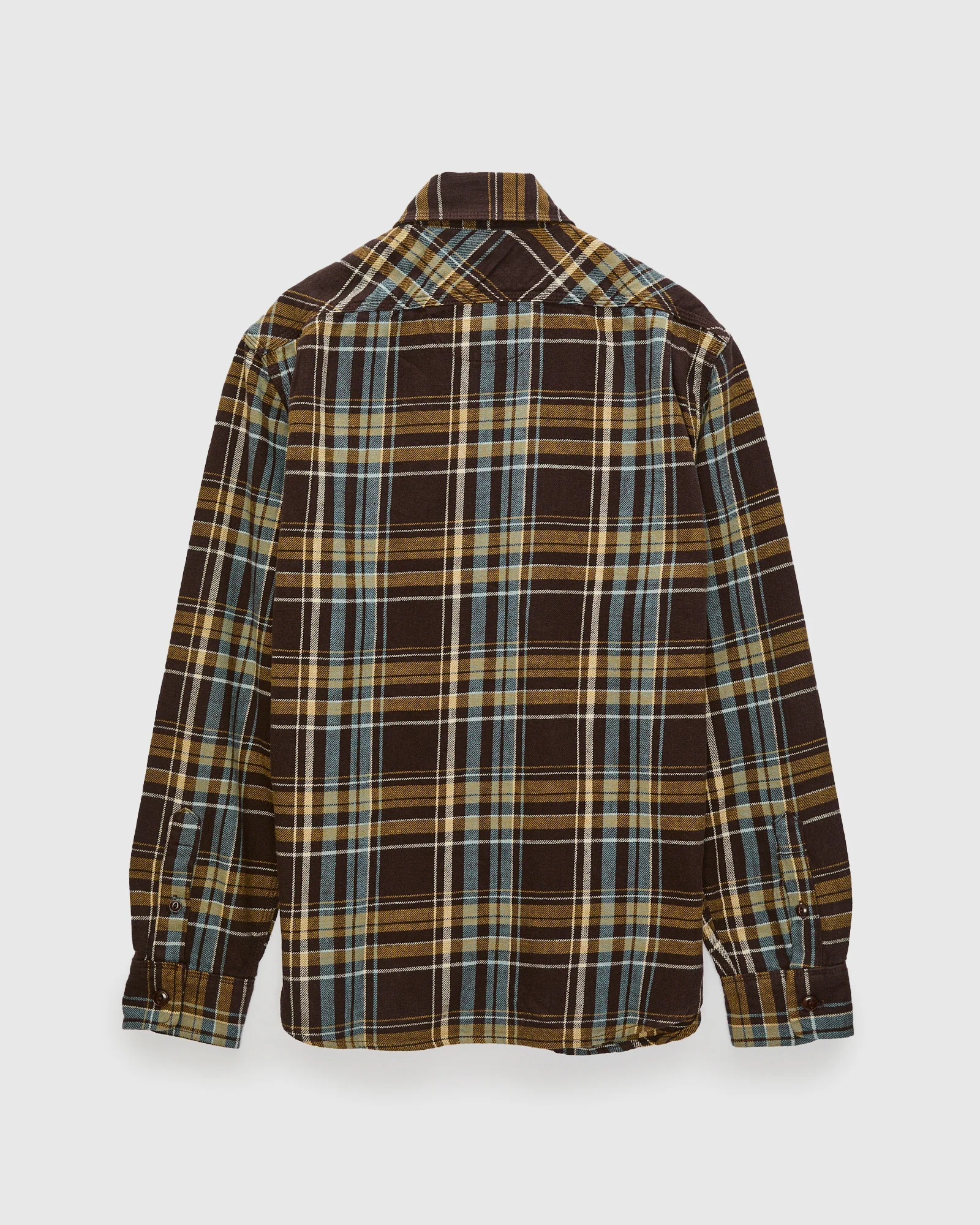Wells Workshirt in Bark Plaid - Image 2