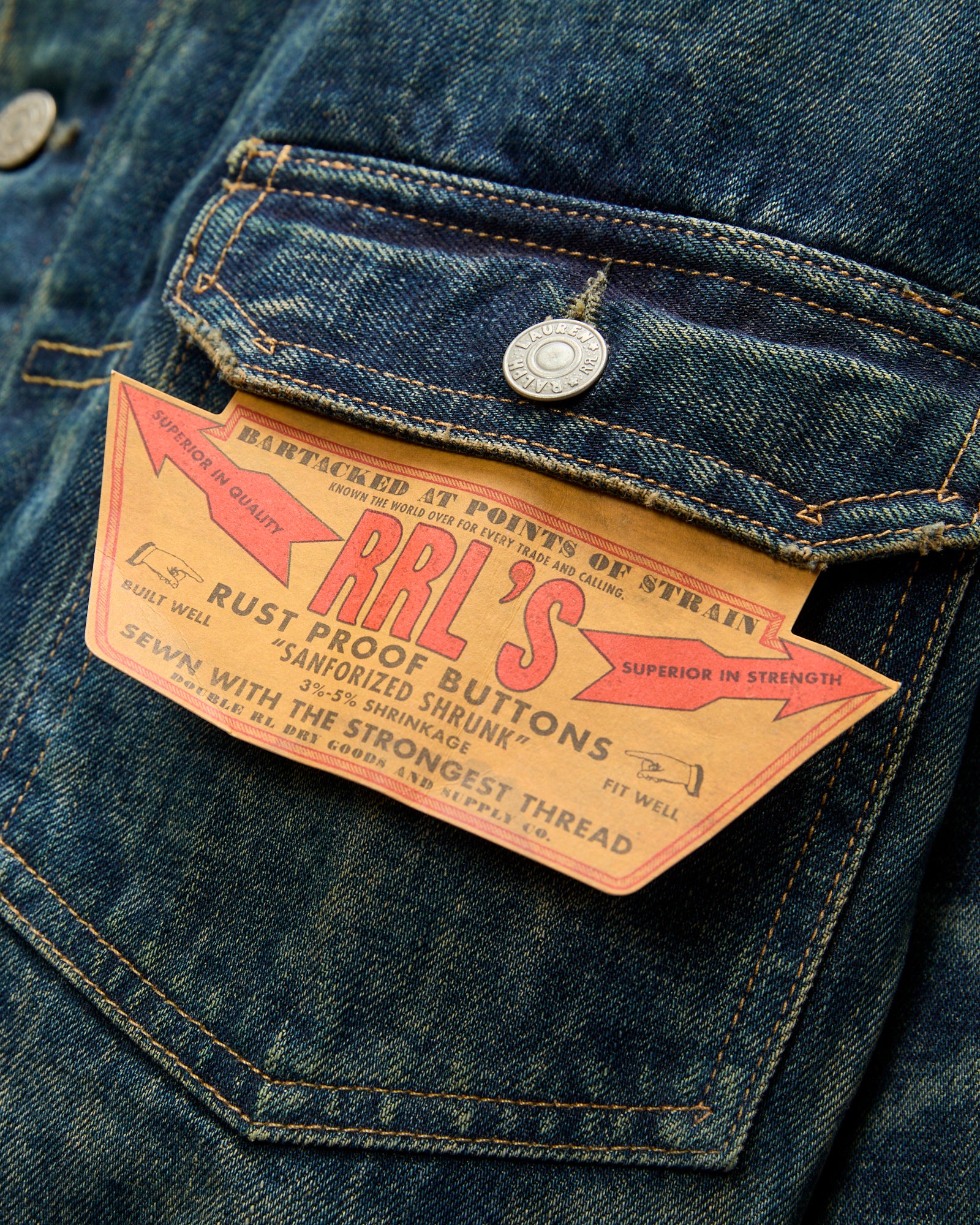 Westview Denim Jacket in Roughout Indigo - Image 8