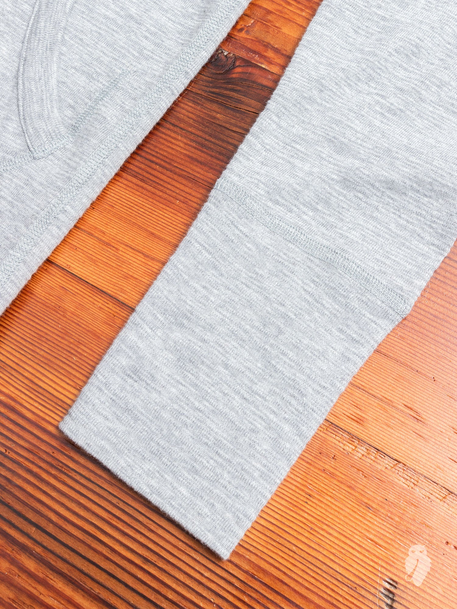 1x1 Slub Zip Hoodie in Heather Grey - Image 5