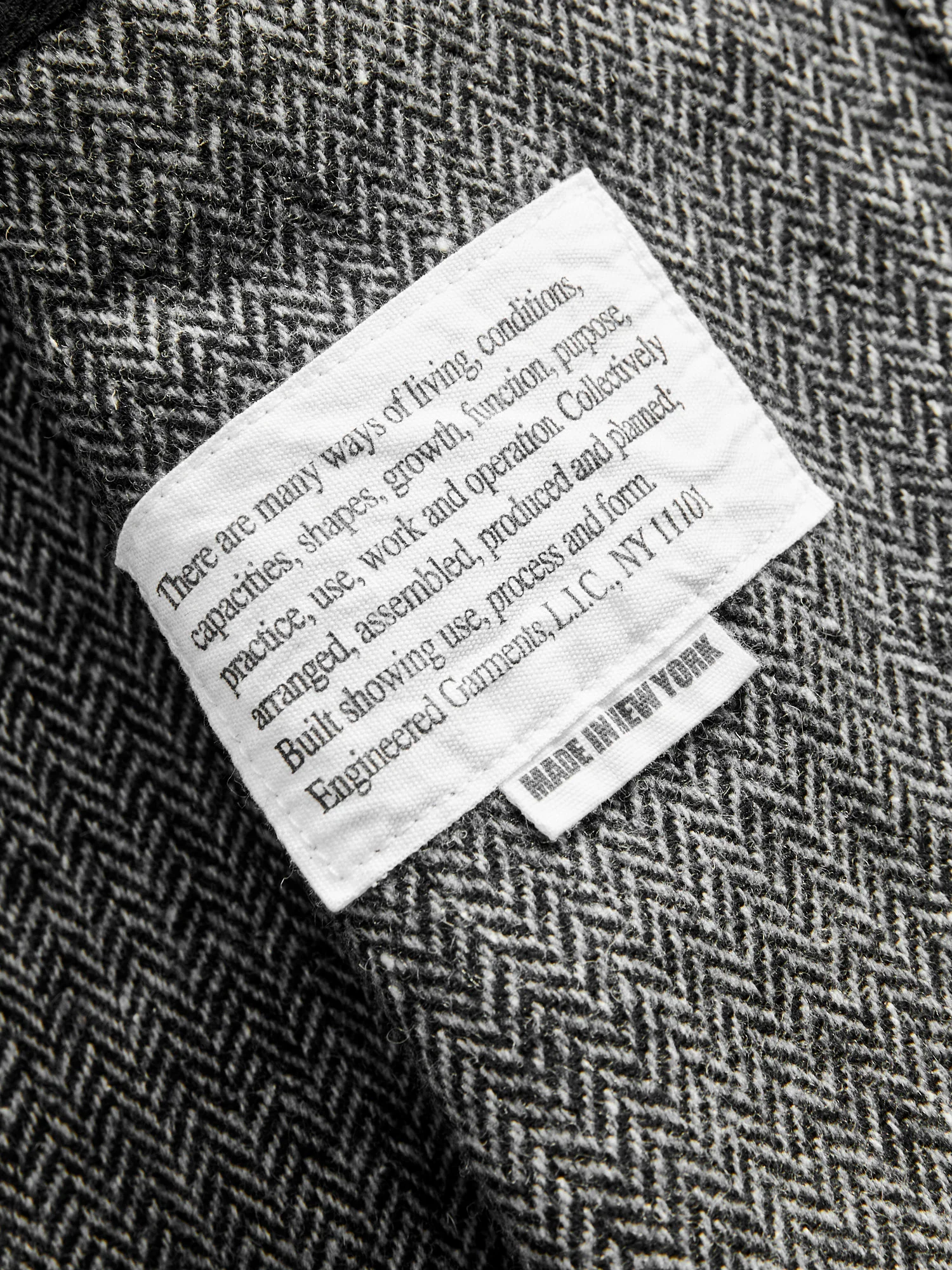 Wool Herringbone Loiter Jacket in Grey - Image 8