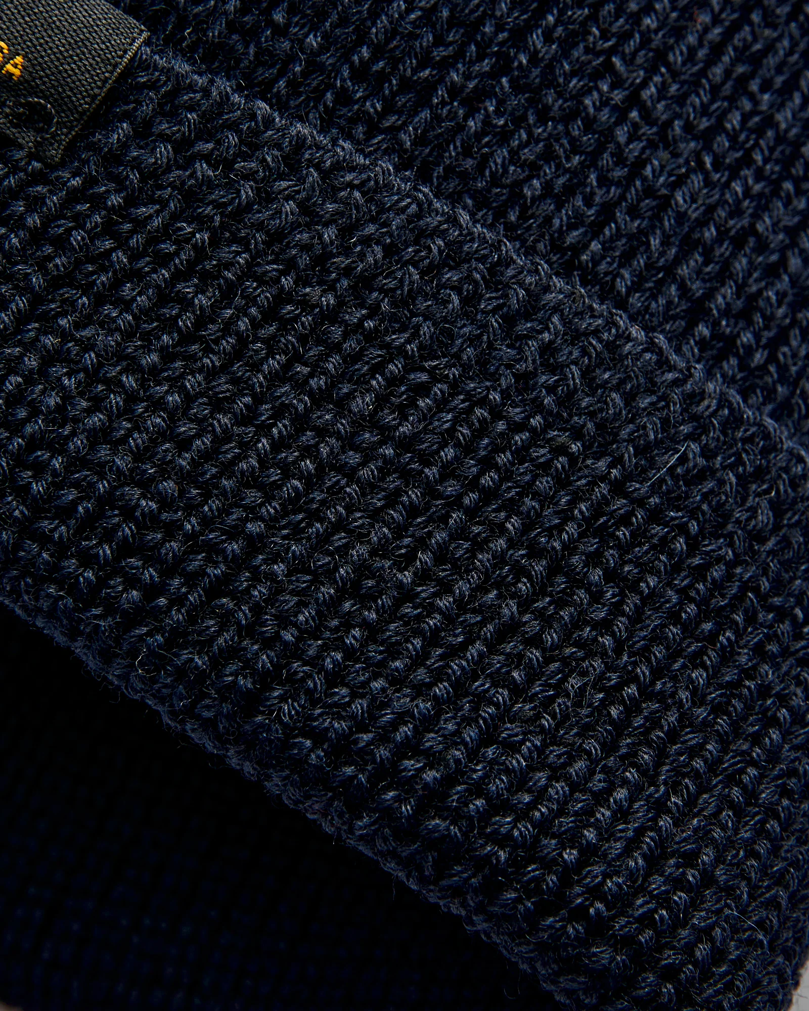 Wool Knit Watch Cap in Dark Navy - Image 2