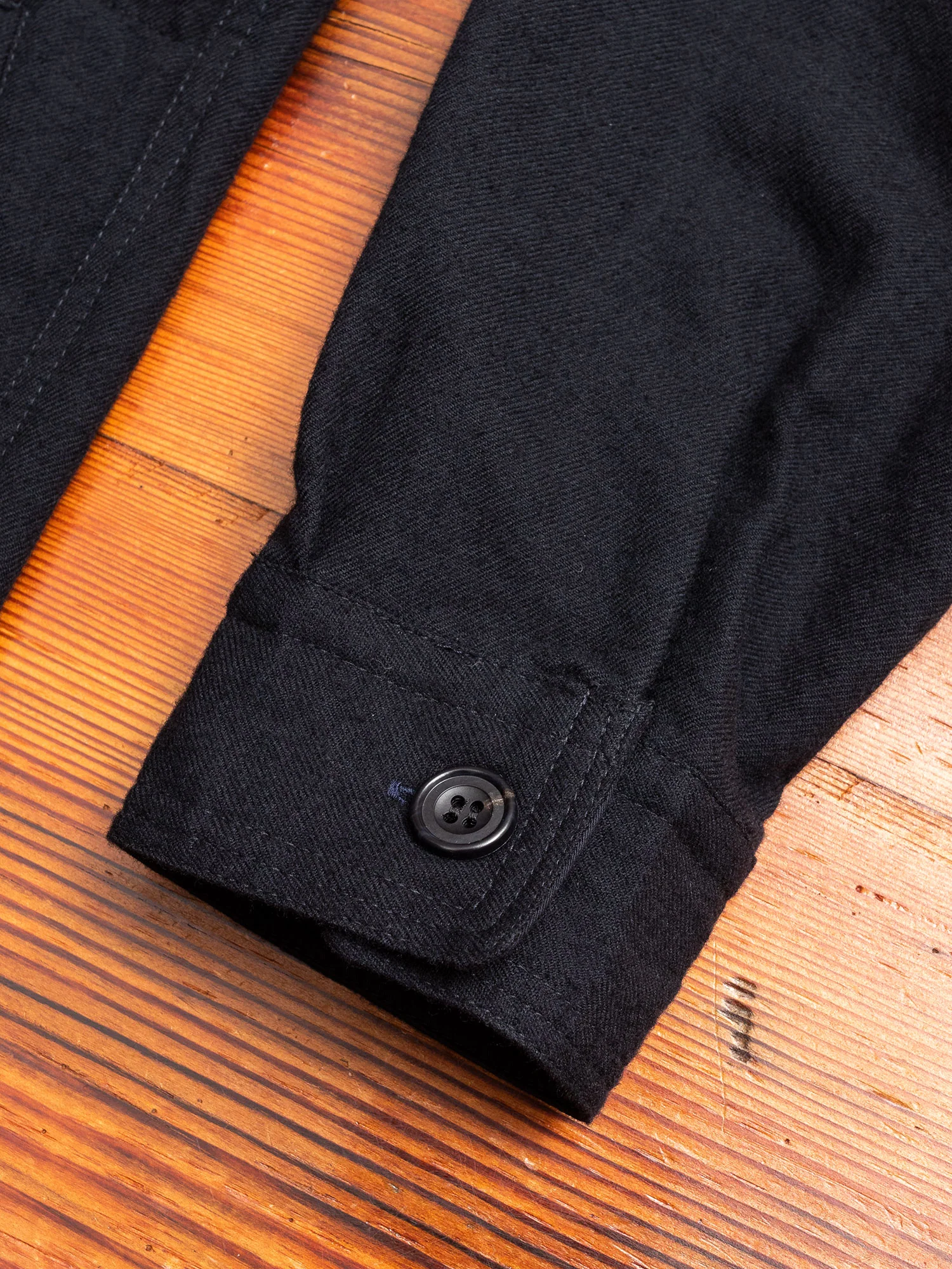 Wool Shirt Jacket in Dark Navy - Image 5