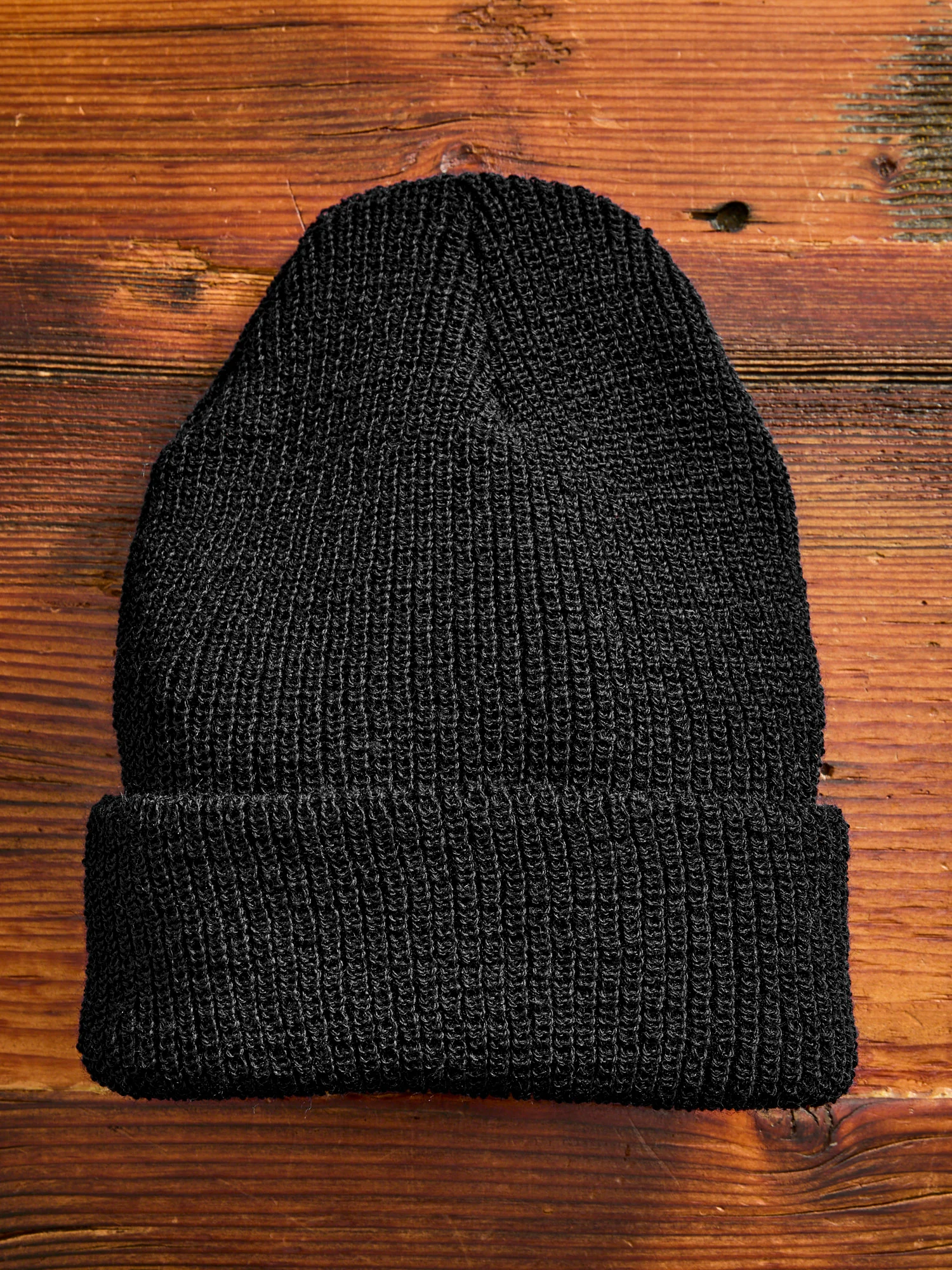 Wool Watch Cap in Black - Image 4