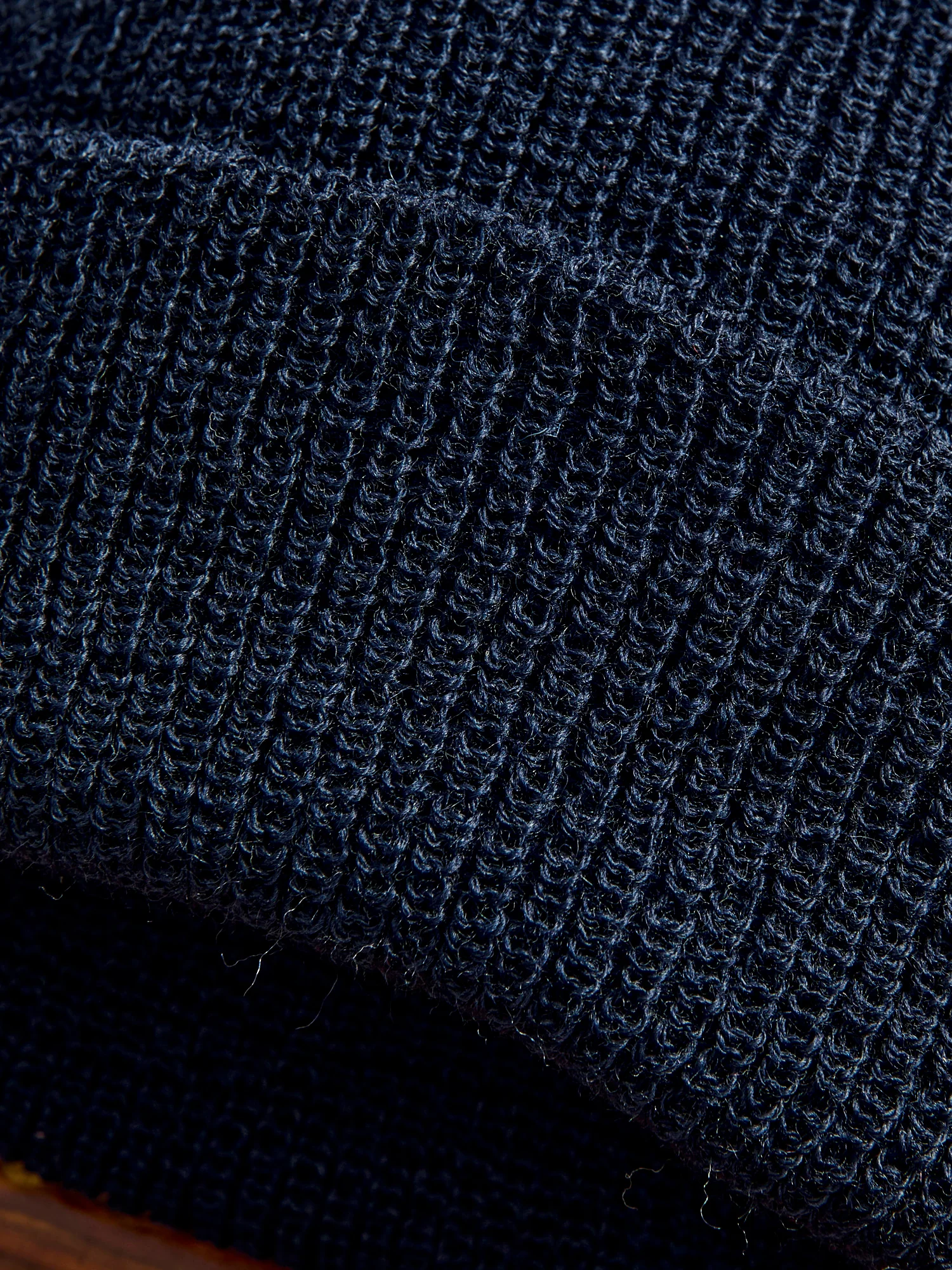 Wool Watch Cap in Navy - Image 2