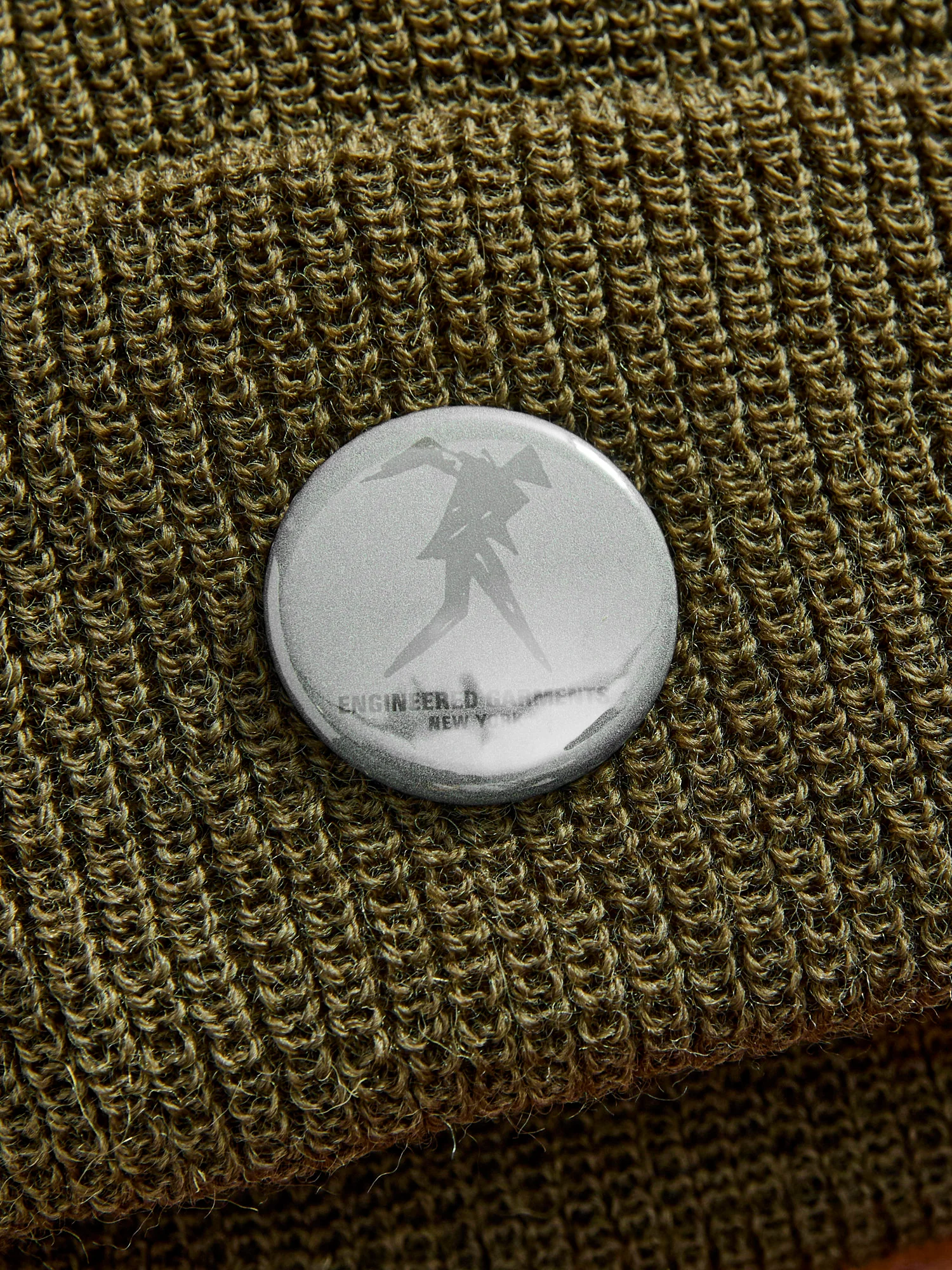 Wool Watch Cap in Olive - Image 3