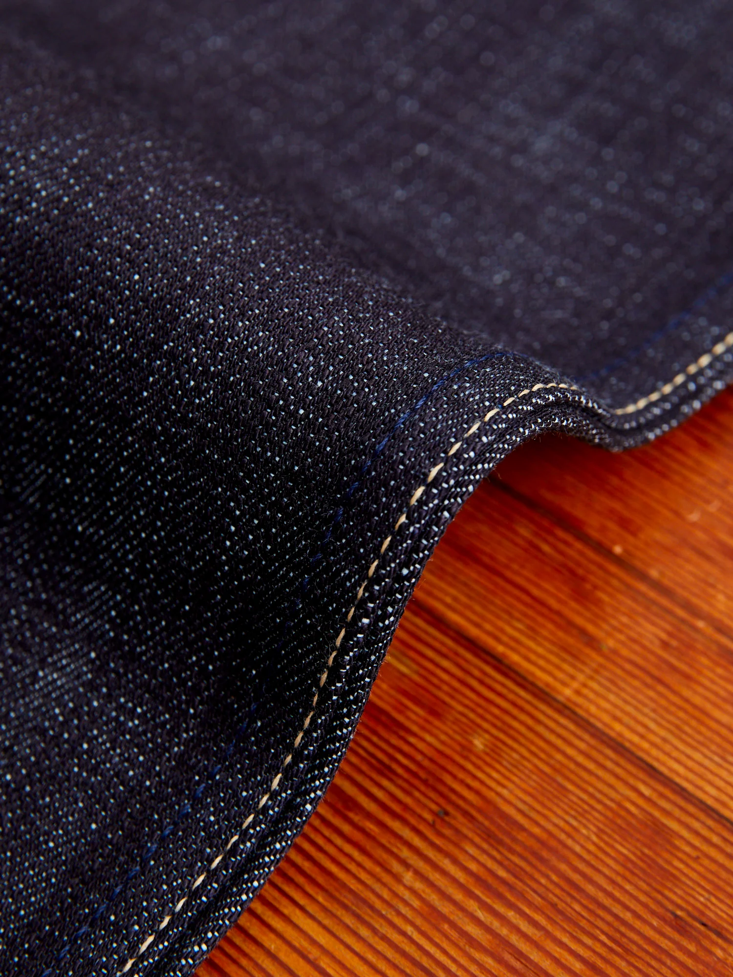 X075 14.5oz Dark Indigo Selvedge Denim - Spikes Fit - Image 9