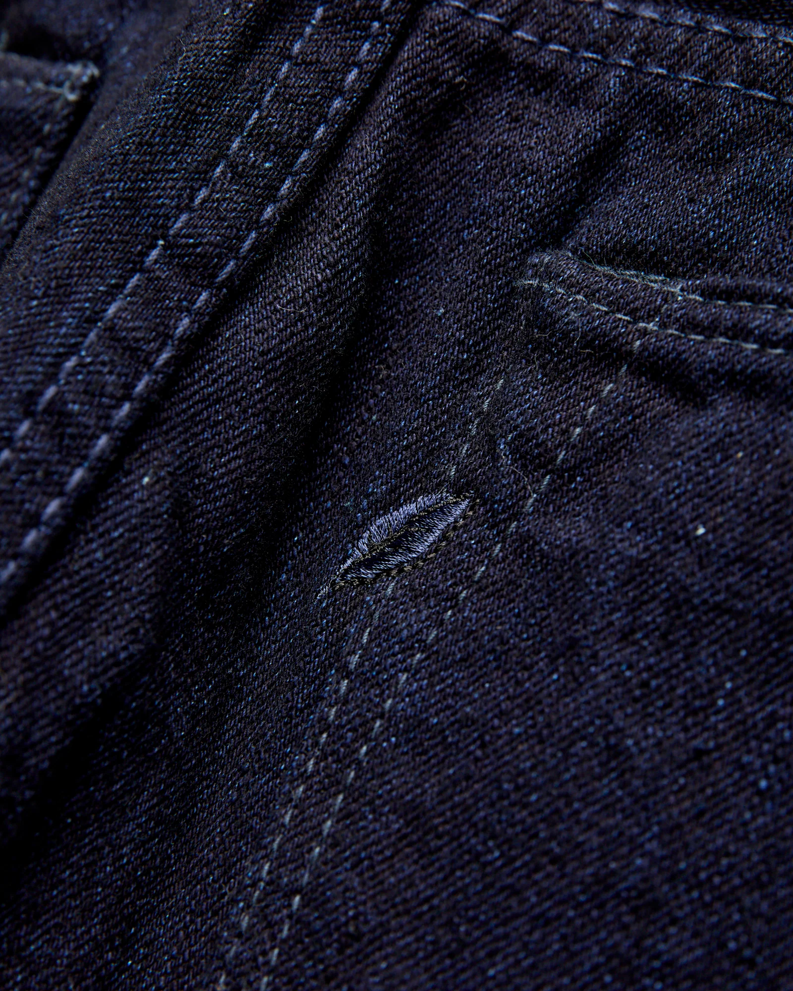 XX-013-IDBK 14oz Indigo Black Selvedge Denim - Slim Tapered Fit - Image 4