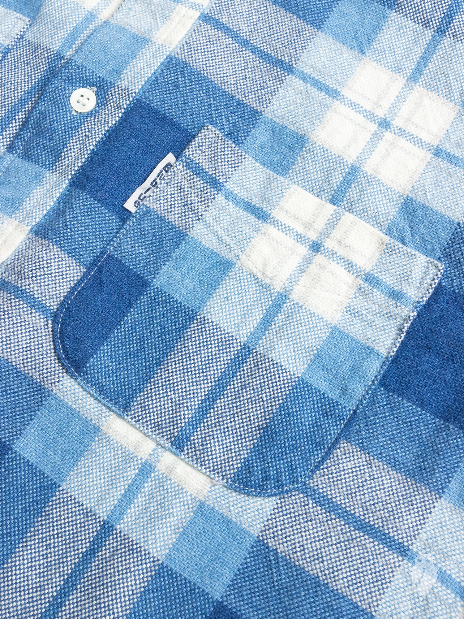 Yarn-Dyed Button Down Shirt in Indigo - Image 3