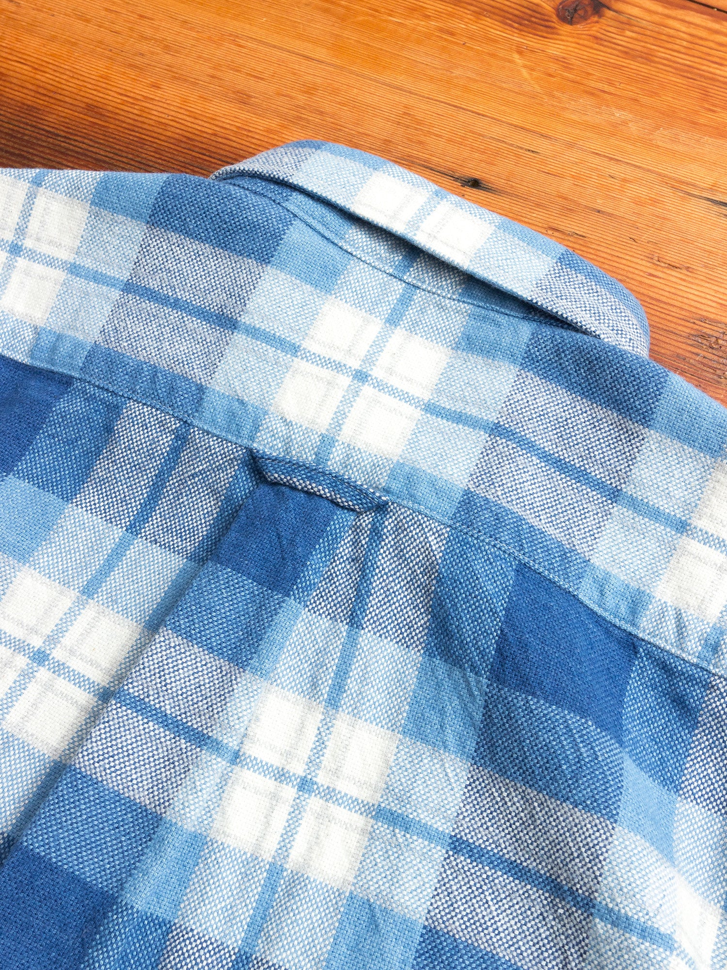 Yarn-Dyed Button Down Shirt in Indigo - Image 8