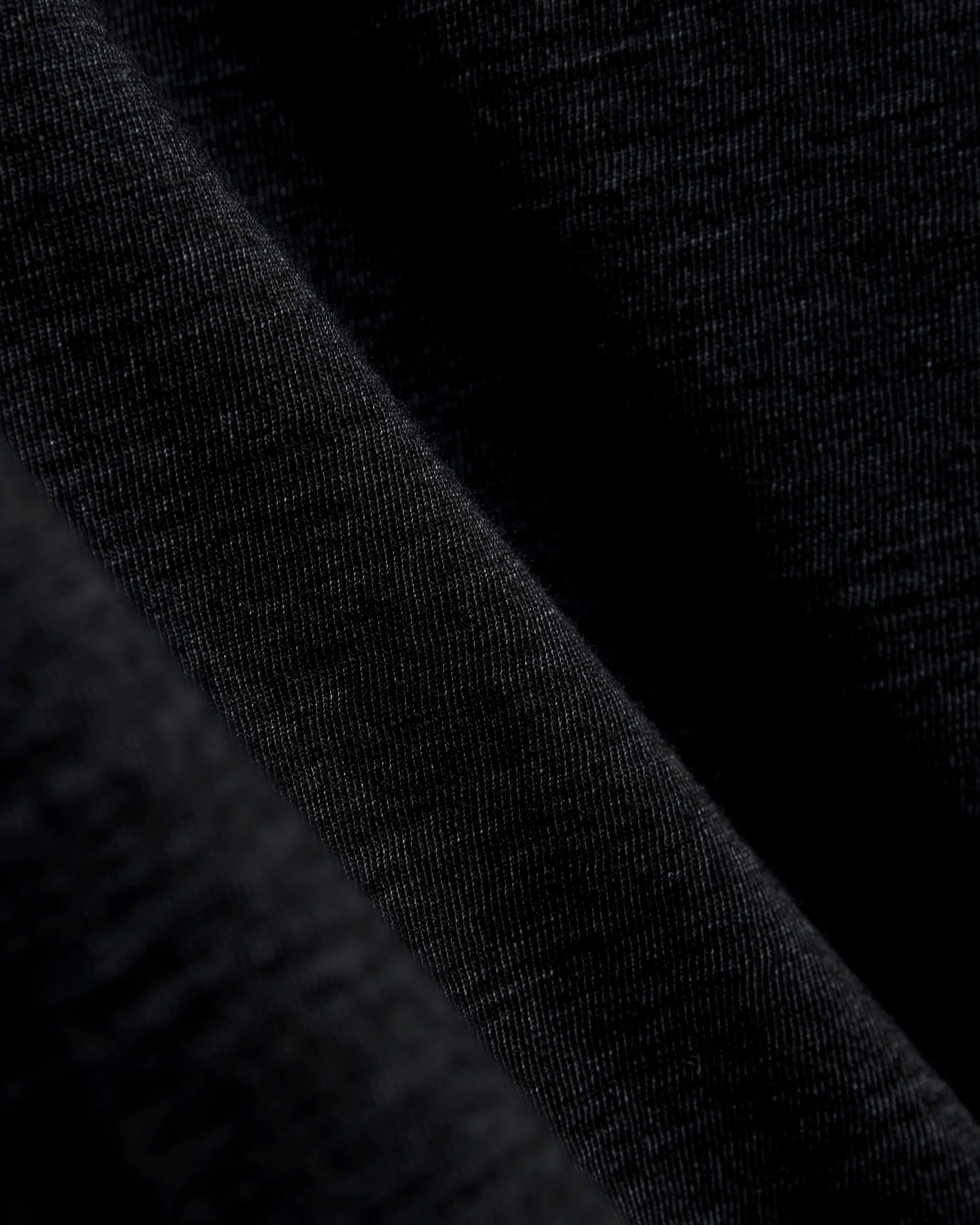 Yarn Dyed Knit T-Shirt in Black Indigo - Image 6