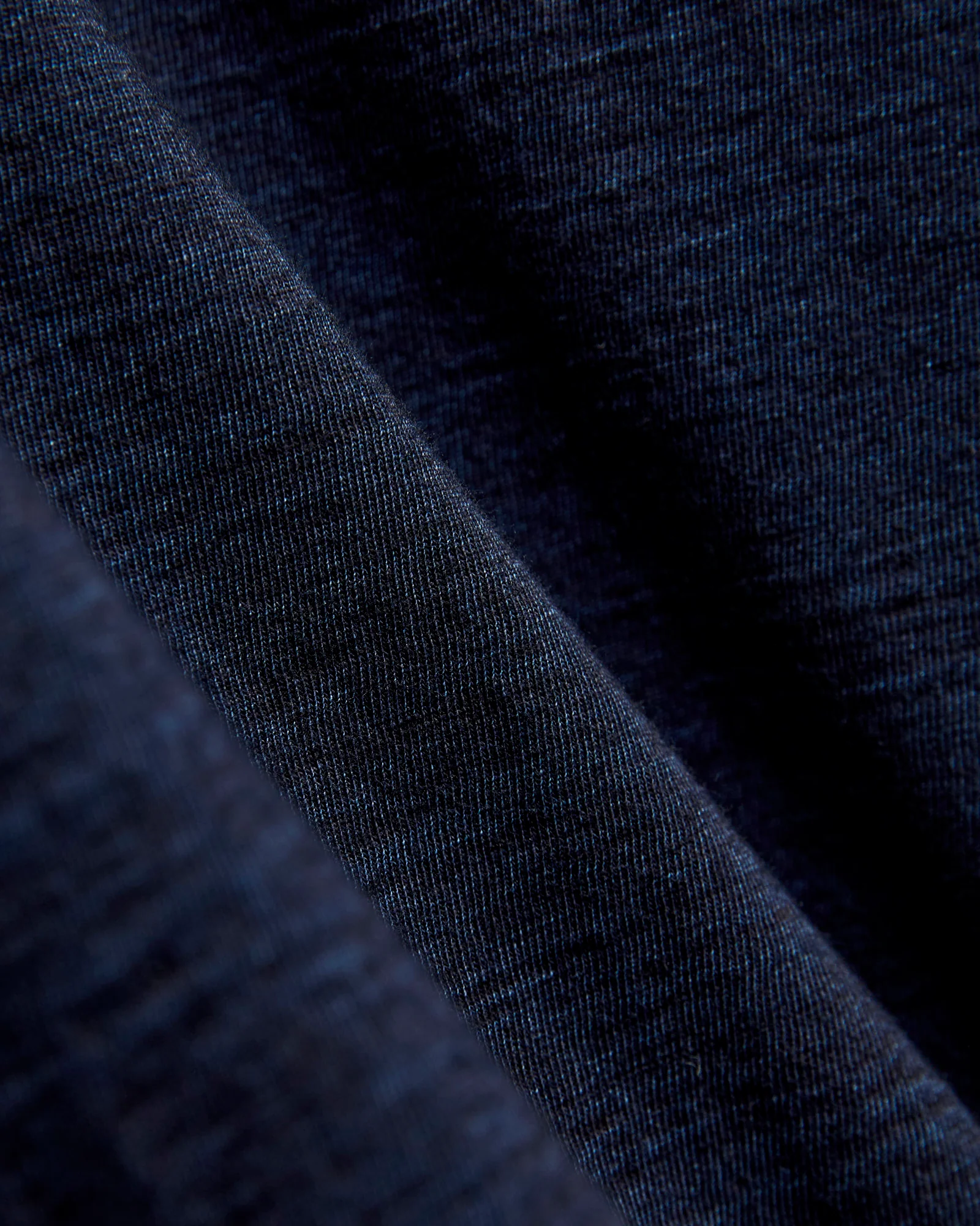 Yarn Dyed Knit T-Shirt in Dark Indigo - Image 6