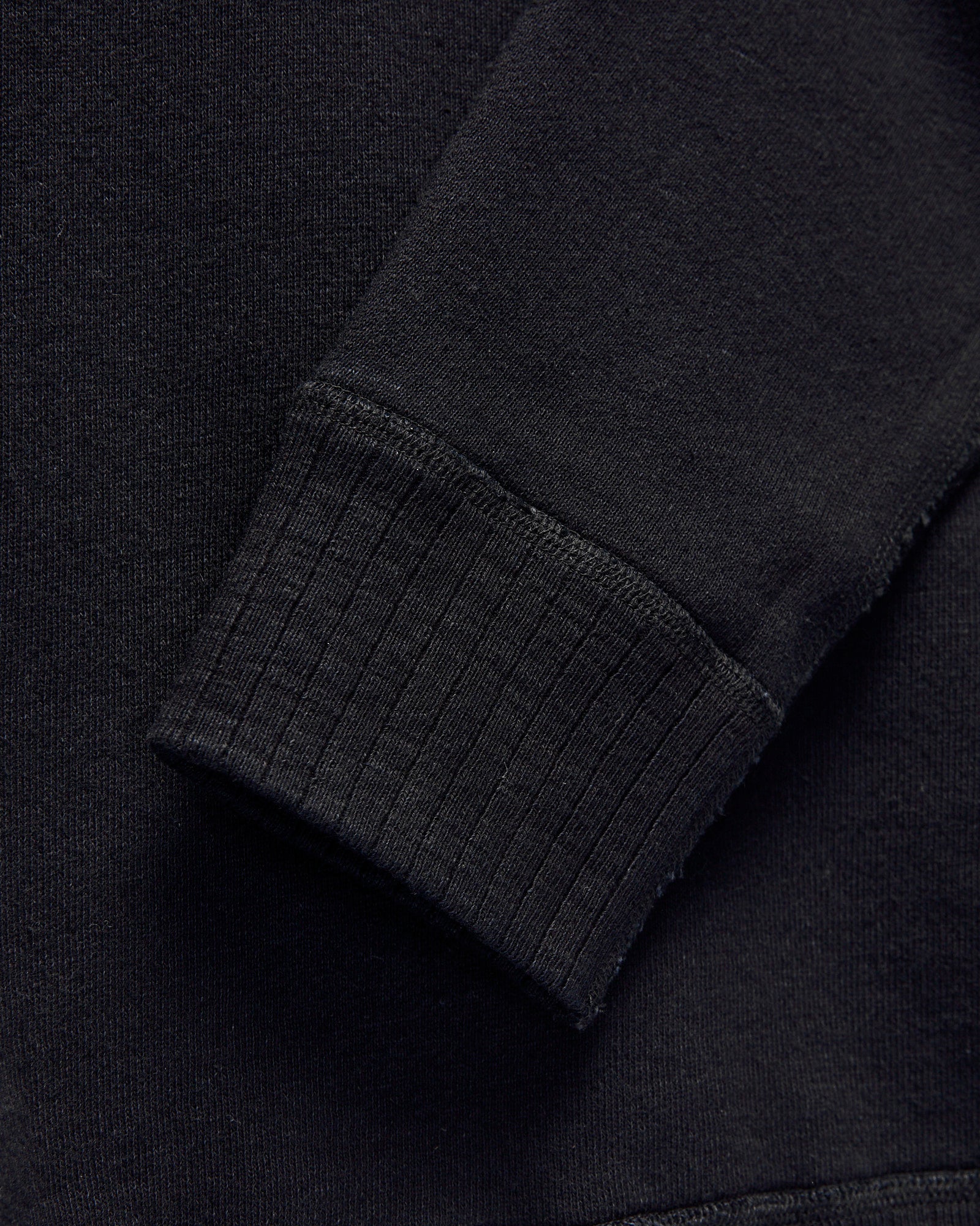 Yarn Dyed Knitted Sweatshirt in Indigo Black - Image 6